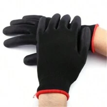 12er Set atmungsaktive Nylon Arbeitshandschuhe, ohne PU-Beschichtung oder Silikon, frei von Blei und BPA, nicht wasserdicht, geeignet für Bauwesen und Heimwerken, Gartenhandschuhe, zum Graben, Pflanzen, Unkrautjäten, zum Schutz von Nägeln und Fingern, geeignet für Männer und Frauen, Ganzfinger Handschuhe, handwaschbar