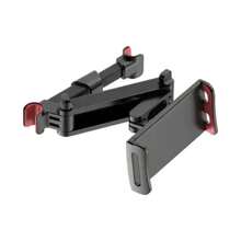 Soporte Universal para reposacabezas del asiento trasero del coche para 1, 2, 4-11 pulgadas, rotación de 360, tableta, PC, soporte para teléfono para coche - Telescópico rojo - Ver 2