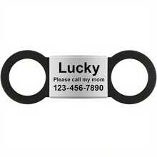 Personalized Engraved Pet Dog Tag - Quiet Slide Style ID Tag, Suitable For Small, Medium, Large Dogs And Cats - Customized Name Tag - Perfect Gift For Pet Lovers Ornamental Stylish,Fashion,Colorful,Vintage,Cute,Contracted,Cuties Custom,Unique,Customized,Personalized Pet For Anniversaries,For Birthdays,Customized Pet Collars, Leashes & Harnesses,Easy Comfort