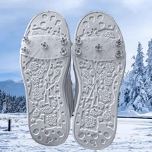 2pcs Outdoor Invisible Ice Grips, Anti-Slip Shoe Covers For Men & Women, Simple Ice Cleats For Hiking On Snow - Multicolor - View 10