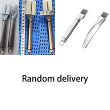 Rebanador de vegetales multifuncional de acero inoxidable con cubierta protectora, diseño de 6 cuchillas, cortador de cebolla, ajo y tomate, utensilio de cocina manual, preparación de alimentos fácil, rebanador multifuncional ultrafino (con cubierta protectora) - Plateado - Ver 8