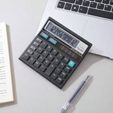 Calculadora de escritorio para uso de oficina, Calculadora financiera de contabilidad de oficina empresarial - Calculadora de escritorio negra - Ver 6