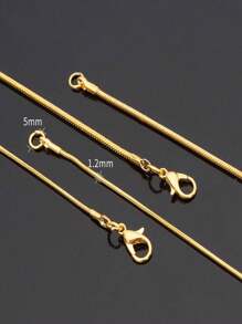1 Pc Vintage Goud Kleur Snake Collier Voor Vrouwen Mode Eenvoudige Legering Sleutelbeen Ketting Mannen Partij Sieraden Accessoires