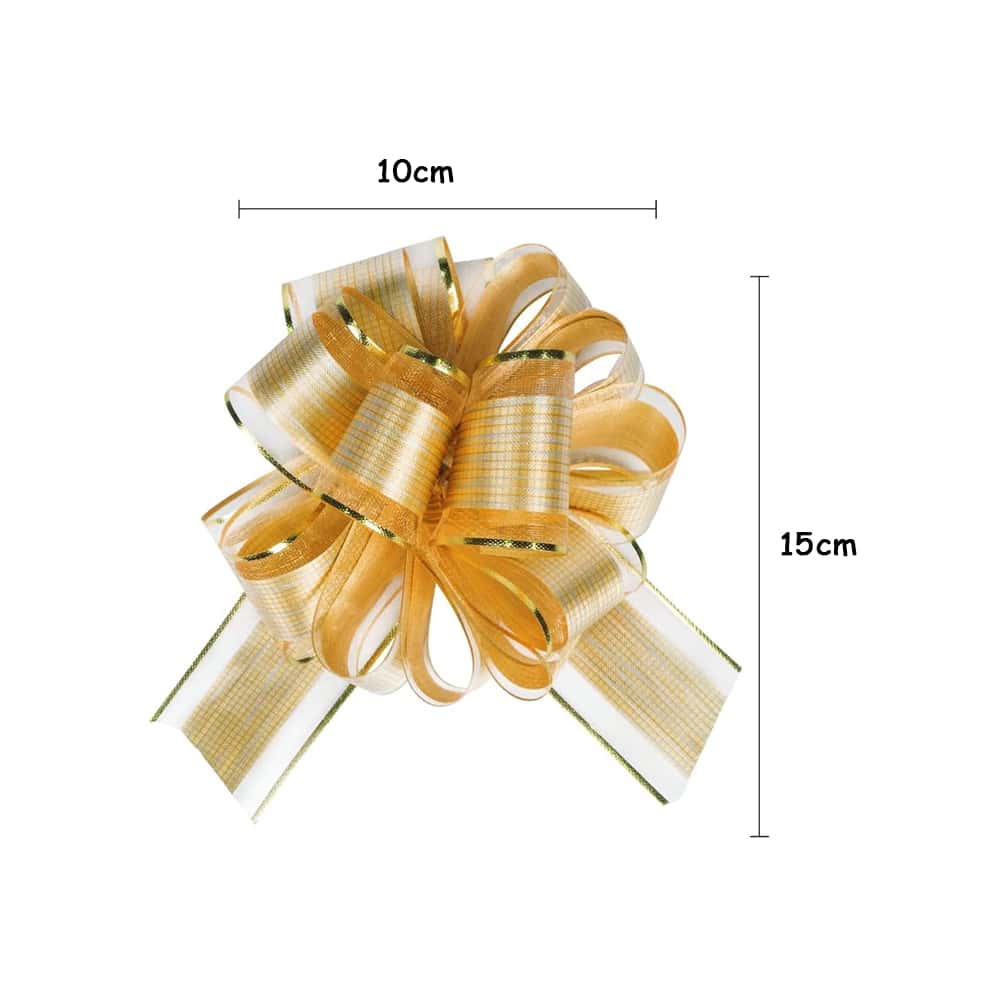 Lot De 6 Nœuds Noirs à Tirer Pour Paniers De Mariage, Cadeau D'anniversaire, De Mariage, Pour Emballer Des Boîtes Ou Des Décorations Florales, Décorations De Cadeaux De Saint-Valentin (noir