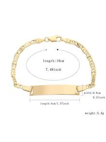 1pc Fashionable High-End Classic Smooth Sequin Bracelet, Suitable For Women's Daily Wear & Great Gift Choice For Friends At Weddings - Golden - View 5