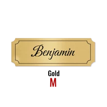 1 pièce Plaque personnalisée avec texte gravé, plaque commémorative de mariage personnalisée, plaques d'anniversaire personnalisées gravées, 2 tailles S/M, 3 couleurs argent/or/noir, plaque personnalisée avec adhésif ou vis, plaque gravée pour portes, Slow Summer Living
