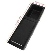Portavasos de almacenamiento para consola central delantera, color negro, apto para BMW E46 3 Series 1998-2007