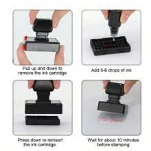 Custom Handwritten Name Stamps: Personalized Signature Stamps With Auto-Press Design And Built-In Ink For Quick And Easy Stamping On All Types Of Documents Gifts Birthday Graduation