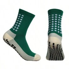 3 Pairs Classic Silicone Football Socks Non-Slip Professional Outdoor Training - Dark Green - View 3