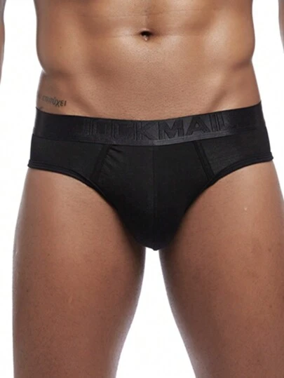 JOCKMAIL 1 quần lót nam màu trơn mềm mại và thoải mái