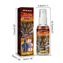 30ml/1,01 oz Spray de Cuidados com as Articulações do Tigre - Para Joelhos, Cintura e Coluna - Spray Corporal Externo para Articulações