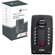 Defender Pro-TEC Key Safe Police Preferred Specification - Wall Mounted Outdoor Key Lock Box - Push Button Combination Key Cabinet Waterproof Cover - as pic - View 5