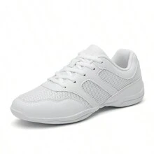 White Cheer Shoes Girls Cheerleading Shoes Women Jumping Tumbling Exercise Aerobic Fitness Dance Training Sneakers