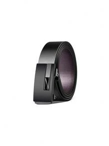 A Personalized Men's Belt Gift With A Metal Automatic Buckle, Full Of Texture, Can Be Engraved With Words And Names, And Made Of Pu Material. Three Colors Are Available: Gold, Silver And Black, Fashionable And Versatile, Very Suitable For Valentine's Day, Father's Day, Anniversary As A Holiday Gift For Father, Husband Or Boyfriend As A Special Surprise Gift, So That He Can Feel Your Caring Care Every Time He Ties It. - Multicolor - View 6