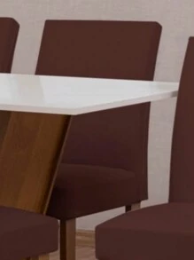 Kit Com 6 Capas para Cadeira De jantar Luxo Malha Gel