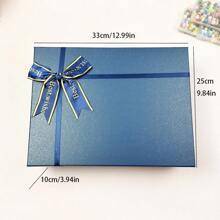 1 pezzo, Scatola regalo con fiocco blu, confezione lussuosa e bella, scatola regalo rettangolare con fiocco elegante e atmosferica, adatta per rossetto, profumo, portafoglio, gioielli, tazza, tazza termica, tablet, scatola regalo, scatola regalo per matrimoni, scatola regalo per San Valentino, scatola regalo con fiocco per Capodanno, confezione cosmetici, la scatola regalo preferita per le feste. - Multicolore - Visualizzare 13