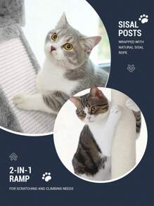 Allewie 68 Inches Multi-Level Cat Tree House With Condo, Sisal Scratching Posts, Cozy Plush Cat Perches, Hammocks, And Play Balls - Smokey Grey, Light Grey, Pink, Leopard Print – Large Cat Tower Activity Center For Indoor Cats And Kittens - Árbol Para Gatos Grandes Con Casa, Rascadores De Sisal, Perchas Acolchadas, Hamacas Y Juguetes Para Gatos De Interior * Bed Frame Queen Queen Bed Frame Bed Frame Full Full Size Bed Frame King Size Bed Frame Twin Bed Frame Room Decor Home Decor Christmas Decor Bedroom Decor Valentine Day Decor Storage Living Room Decor Furniture House Decor - Xám - Xem 6