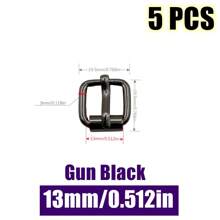 5 件装金属滚轮扣腰带五金针扣适用于包包皮带带背包鞋狗项圈链配件 - 彩色 - 查看 11