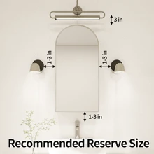 FKWin Arched Medicine Cabinet With Mirror, Aluminum Alloy Brushed Frame Bathroom Mirror With Storage, 3 Adjustable Shelves Vanity Mirror, Surface Wall Mounted, Not Recessed Home Bathroom Decor Summer Makeup Organizer - Silver - View 4