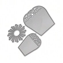 1 pieza Troqueladora de flores, troqueladora de cuchilla de acero al carbono, herramienta de papelería troqueladora de tarjetas - Muchos estilos - Ver 4