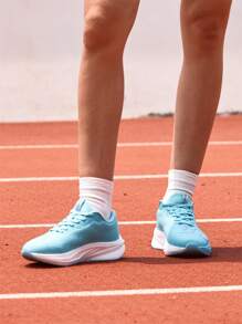 baasploa 1pc 女士跑步鞋专业轻便女士户外跑步鞋防震防滑女士运动鞋品牌女鞋 - 薄荷綠 - 查看 3