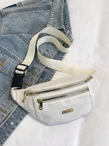 Bolsa de cintura feminina da moda casual para deslocamento esportivo bolsa de ombro portátil crossbody com vários bolsos, bolsa para telefone