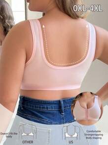 Plus Size Comfortable Wireless Front Closure Bra