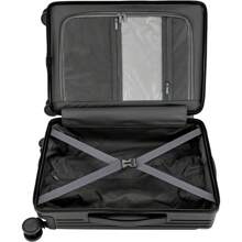 20'' Carry On Luggage Hard Side Luggage With Spinner Wheels Hard Side Suitcase PC Hardshell Spinner Luggage With TSA Lock - Black - Black - View 5