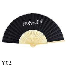 1/5pcs Bride Bridesmaid Hand Fan DIY Blank White Paper Bamboo Folding Fan Outdoor Wedding Party Souvenir Gift Foldable Bamboo Hand Fan Bridal Shower Decor Proposal Gifts