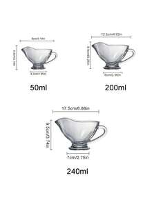 6 قطع مجموعة أطباق صلصة زجاجية على الطراز الإسكندنافي المستوردة، أطباق صلصة الصويا والخل والمقبلات الشفافة والإبداعية للاستخدام المنزلي