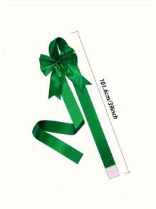 4pcs Dual-Sided Tape Valentine's Day Bow & Ribbon Set - Reusable, No Assembly Required, Holiday Decor For Doors And Cabinets - Multicolor - View 5