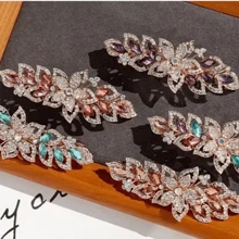 1pc Floral Hairpin With Springs, Rhinestone Elegant Vintage Inspired Hair Clip, Romantic Half-Up Hair Accessory For Women, Suitable For Everyday And Special Occasions Home Bathroom Decor