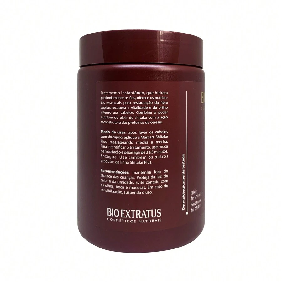 Shitake Bio Extratus Hair Mask 500g Nutritive Reconstruction For Devitalized Hair - 酒紅色 - 查看 1