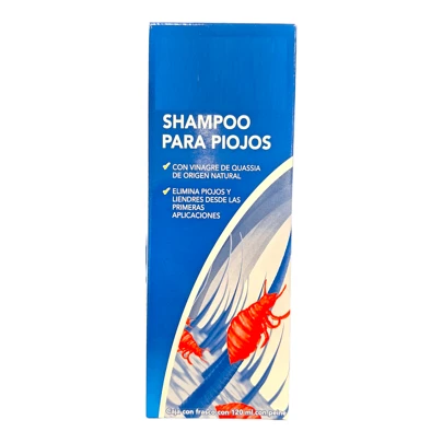 Shampoo para cabello quita piojos frasco con 120 ml con peine