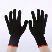12er Set atmungsaktive Nylon Arbeitshandschuhe, ohne PU-Beschichtung oder Silikon, frei von Blei und BPA, nicht wasserdicht, geeignet für Bauwesen und Heimwerken, Gartenhandschuhe, zum Graben, Pflanzen, Unkrautjäten, zum Schutz von Nägeln und Fingern, geeignet für Männer und Frauen, Ganzfinger Handschuhe, handwaschbar