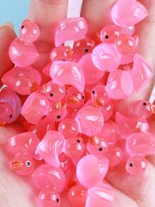 Set de 20 piezas de patitos que brillan en la oscuridad, mini patitos, juguetes de pato de colores aleatorios, figuras miniatura de resina luminosa para manualidades, regalos adorables y coleccionables, detalles para fiestas y relleno de bolsas de recuerdos, ideal para regalos de Pascua - Multicolor - Ver 39