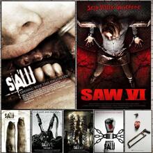 1 pièce Affiche murale sans cadre, affiche de film classique, Chainsaw Horror, impression sur canevas de qualité supérieure de 1 à 9, collection de fans, photos décoratives murales, imperméable et décoratif pour la maison Pop Horror