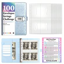 Libro con cerradura de contraseña de seda de 8.5 pulgadas para ahorros, puede contener diversos artículos, equipado con 25 membranas internas, se puede recolectar a través de tarjetas de álbum de fotos, una bolsa se puede usar para múltiples propósitos, libro de almacenamiento multifuncional para efectivo