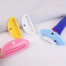 3-19pcs/Simple Style Multifunction Manual Toothpaste Dispenser Cream Tube Squeezer Extruding Clip Squeezing Clamp For Bathroom Use - Multicolor - View 5