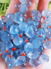 Set de 20 piezas de patitos que brillan en la oscuridad, mini patitos, juguetes de pato de colores aleatorios, figuras miniatura de resina luminosa para manualidades, regalos adorables y coleccionables, detalles para fiestas y relleno de bolsas de recuerdos, ideal para regalos de Pascua - Multicolor - Ver 35