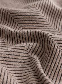 1 pièce Housse de canapé à chevrons rétro, en tissu de chenille en polyester résistant aux animaux de compagnie, lavable en machine, convient aux fauteuils et canapés d'angle, housse de canapé multifonctionnelle, adaptée à la décoration du salon et de la chambre à coucher - Marron - Voir 2