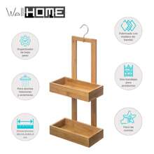 Well Home Wellhome - Bamboo Shower Caddy With 2 Trays. Free Shipping In 24/72h - Multicolor - View 2