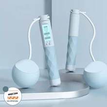 NetHong Cordless Skipping Ropes For Adults - Ropeless Skipping Rope With LED Smart Count For Adults, Cordless Jump Rope With Counter, Portable Wireless Gravity Ball Skipping Rope For Women Men Adults - Multicolor - View 8