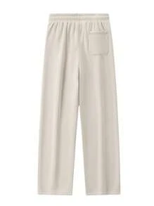 These Are Basic, Yet Stylish Tracksuit Pants Made From Comfortable, Breathable Fabric. The Solid Color And Casual Lace-Up Design Give Them A Relaxed, Straight Leg Fit. - Màu Khaki - Xem 3