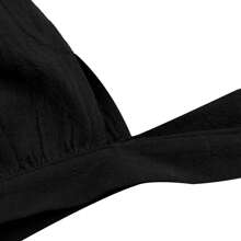 男士万圣节海盗裤中世纪中长款服装 - 黑色 - 查看 6