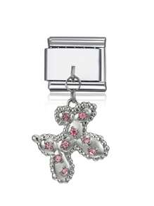 1pc 2025 Valentine's Day Premium 9mm Wide 1-Heart Cross & Number Alphabet DIY Italian Drip Oil Charming Couple Bracelet Stainless Steel Jewelry Making Accessory - Multicolor - View 21