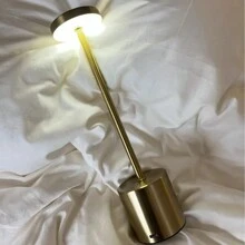 2 Pieces Cordless Metal Table Lamp, 3 Color Touch Sensor Control Portable LED Table Lamp, 3 Levels Brightness Adjustable, Built-In 1200mah Rechargeable Battery, Rechargeable Bedside Lamp, Kids Room Night Light, Dining Room Lamp