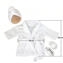 Neugeborenen Fotografie Requisiten Bademantel Outfits Pantoffeln Schal Baby Fotoshooting Requisiten Bademantel Foto Accessoires für Säuglinge Jungen Mädchen Baby Dusche Ostern Geschenke Dinge für Mädchen/Jungen