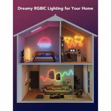 Govee Neon Rope Light 2 5m RGBIC Neon LED Strip Lights With Shape Mapping Work With Matter Alexa And  Assistant Neon Light For Wall Decor - 5M - View 3