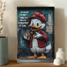 Daffy Duck Classic Poster, Cryptocurrency Theme, Wall Art Decor, Modern Home Paintings,Festive Touch For Valentine's And New Year - Multicolor - View 2
